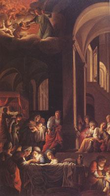 Carlo Saraceni The Birth of the Virgin (mk05) oil painting picture